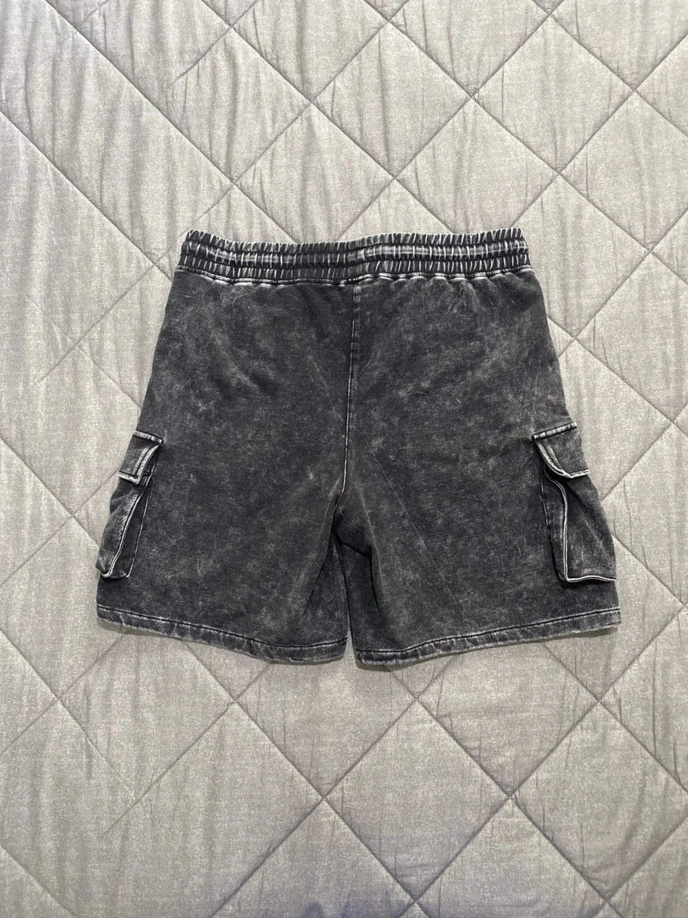 wonder nation Black Washed Cargo Shorts